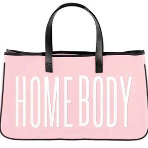 Homebody pink canvas tote